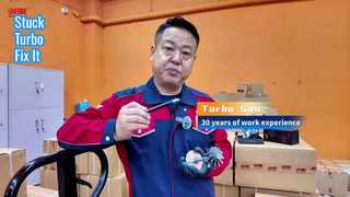 Wat moet ik doen als mijn turbocompressor, die lange tijd niet is gebruikt, niet meer draait?